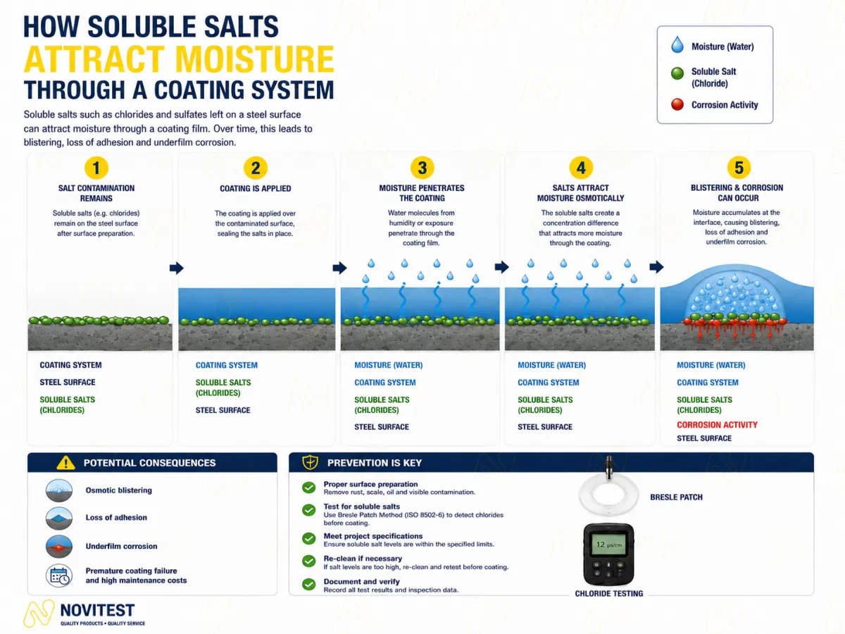 Coating failure example